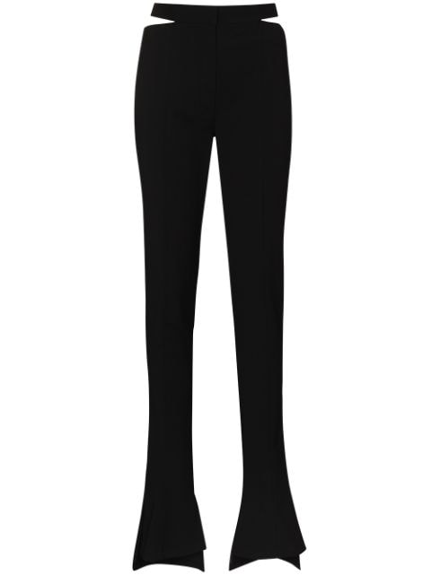 Mugler cut-out flared trousers
