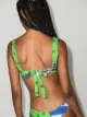 Frankies Bikinis Tia scarf-print bikini top