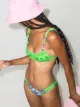 Image 2 of Frankies Bikinis Tia scarf-print bikini top