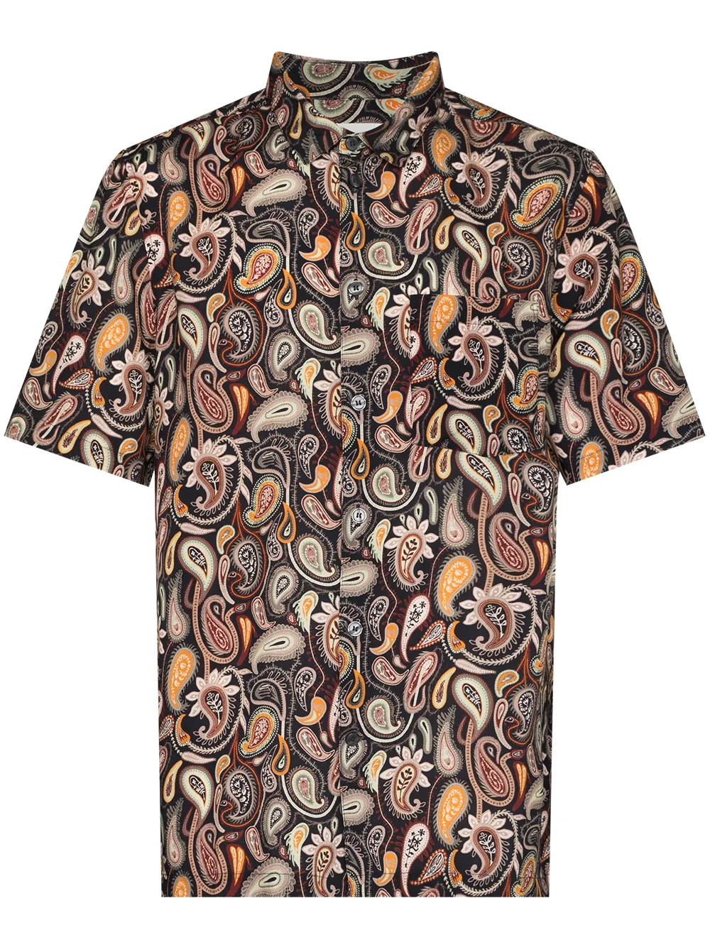 Image 1 of Wood Wood paisley-print Lyocell shirt