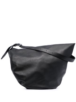Shop Discord Yohji Yamamoto medium round leather shoulder bag with ...