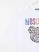 Moschino Kids rhinestone-logo round neck T-shirt