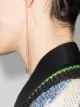 Saint Laurent monogram drop chain earrings