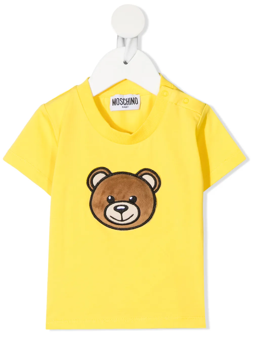 фото Moschino kids футболка с круглым вырезом и вышивкой teddy bear