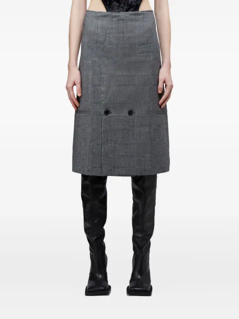 VETEMENTS double-breasted pocket skirt