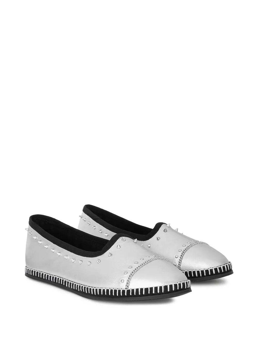 Giuseppe Zanotti Metallic loafers - Grijs