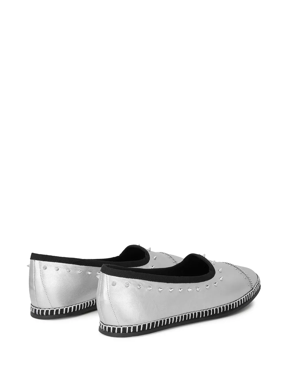Giuseppe Zanotti metallic-effect loafers Grey