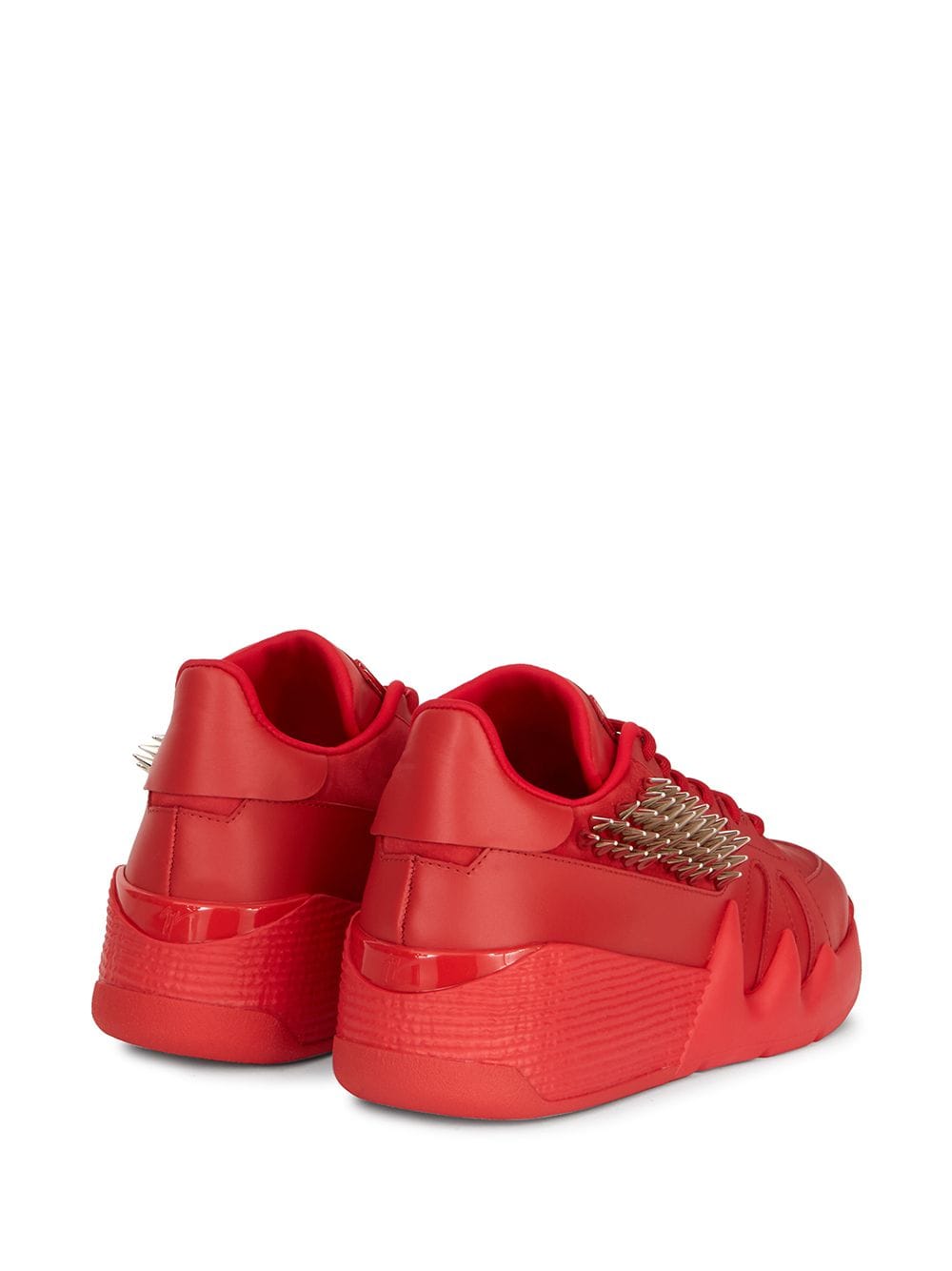Shop Giuseppe Zanotti Talon Low-top Chunky Sneakers In Red