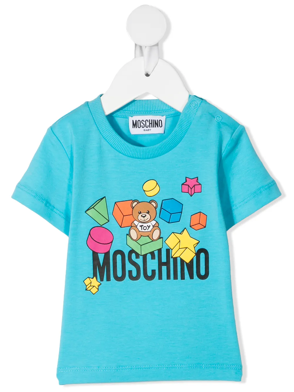 фото Moschino kids футболка с логотипом