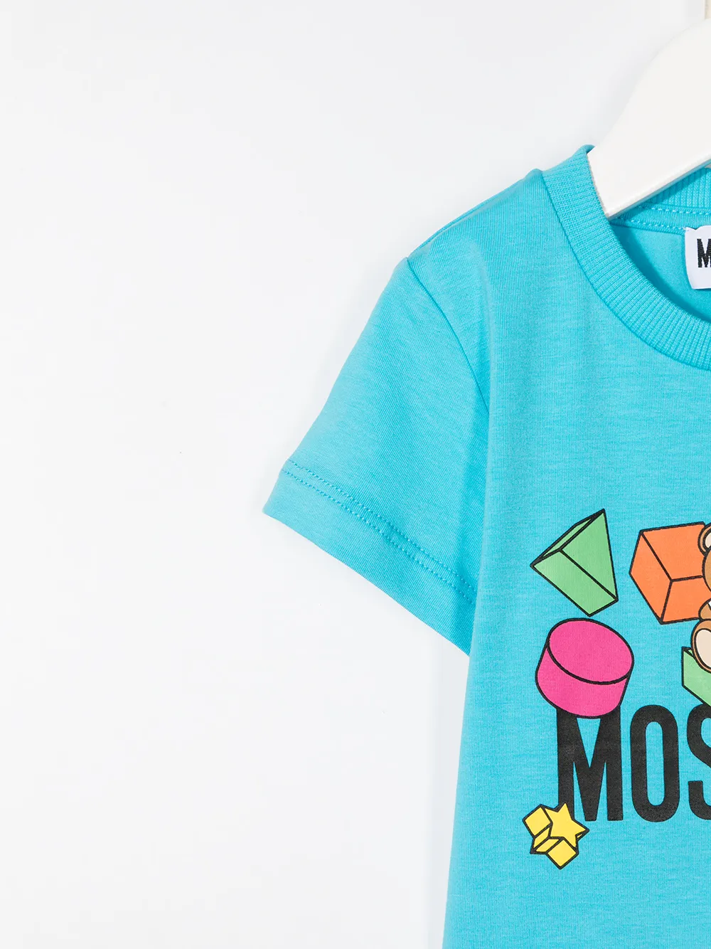 фото Moschino kids футболка с логотипом