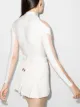 Mugler Body com recorte de chiffon