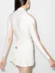 Mugler chiffon-panelled bodysuit