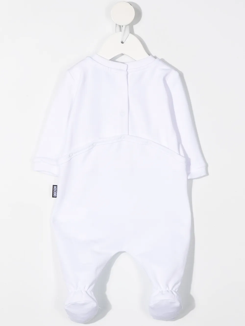 Moschino Kids Pyjama met geborduurde teddybeer - Wit