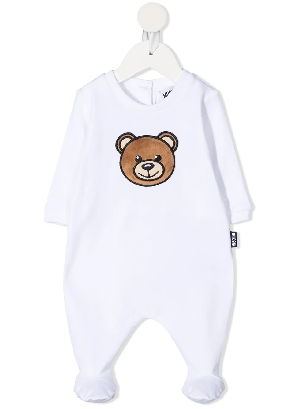Moschino Kids Pyjama met geborduurde teddybeer Wit