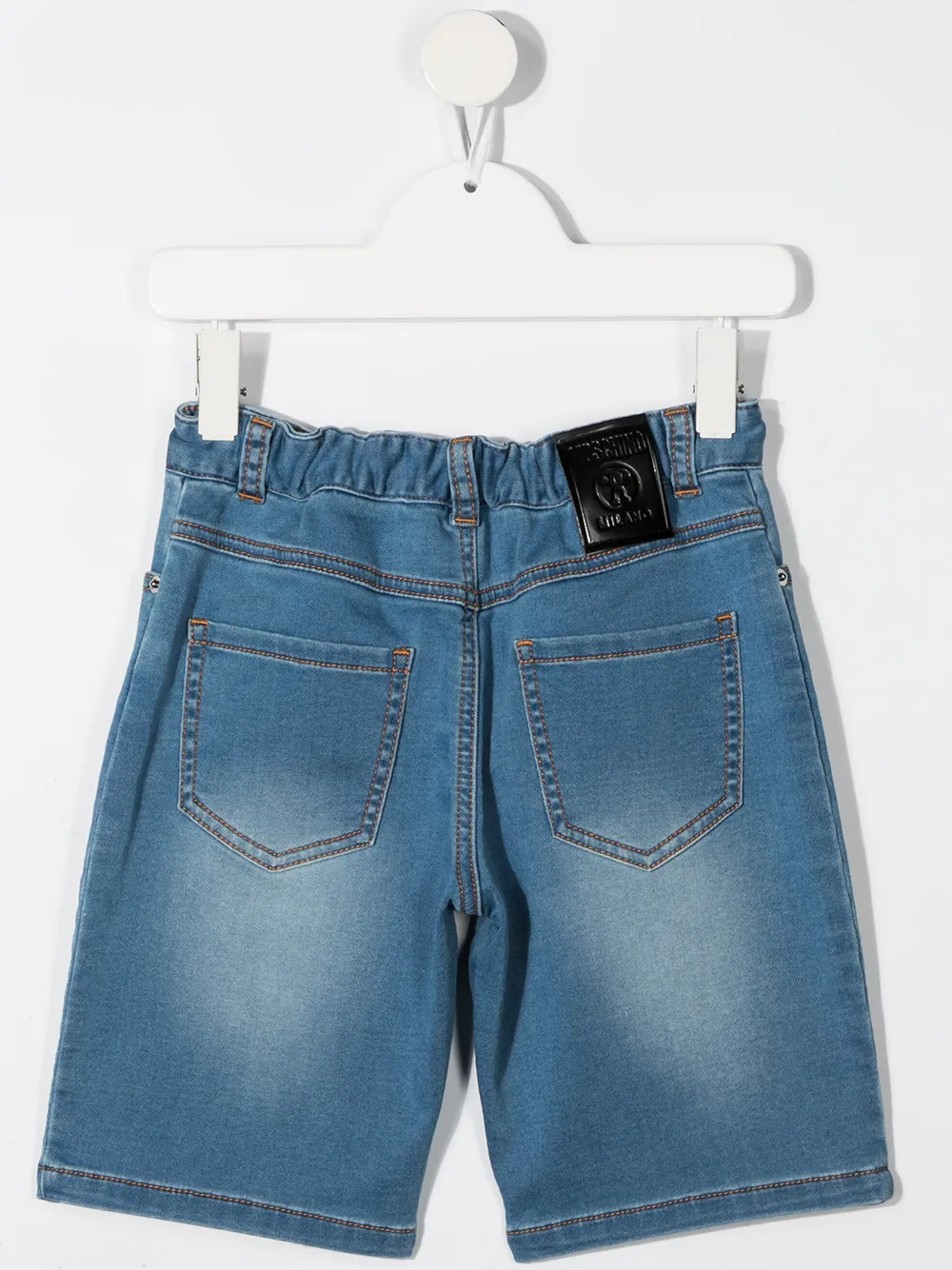 фото Moschino kids джинсовые шорты с логотипом