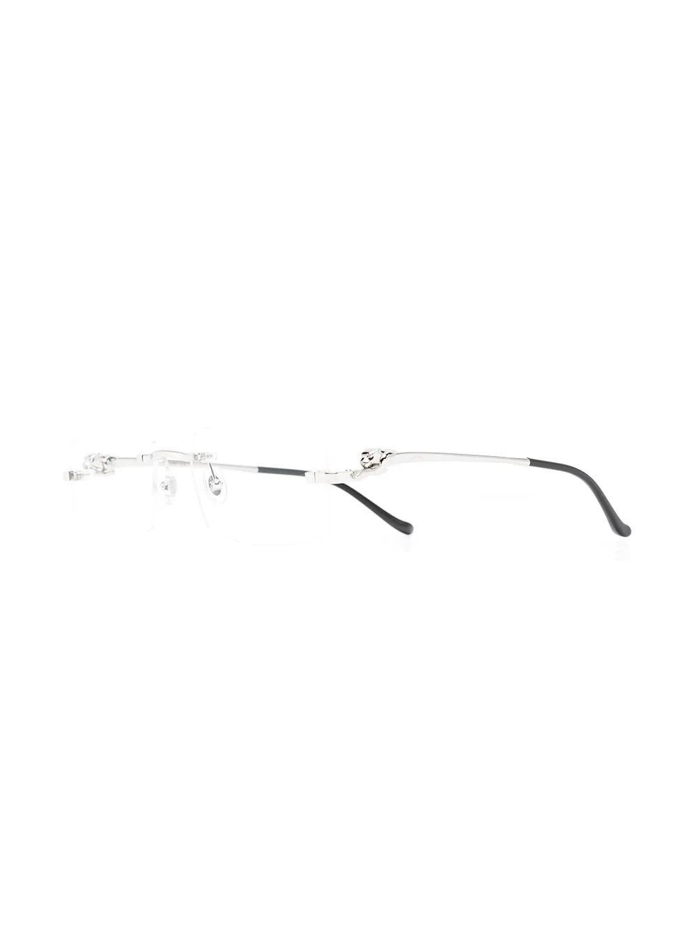 Cartier Eyewear Panthère bril met rechthoekig montuur - Zilver