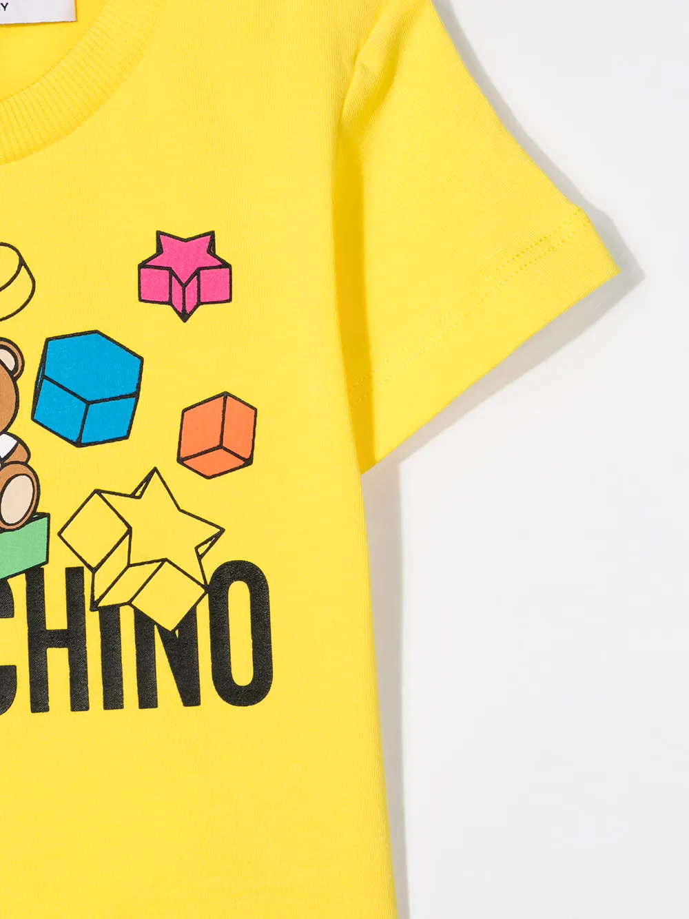 фото Moschino kids футболка с круглым вырезом и принтом teddy bear