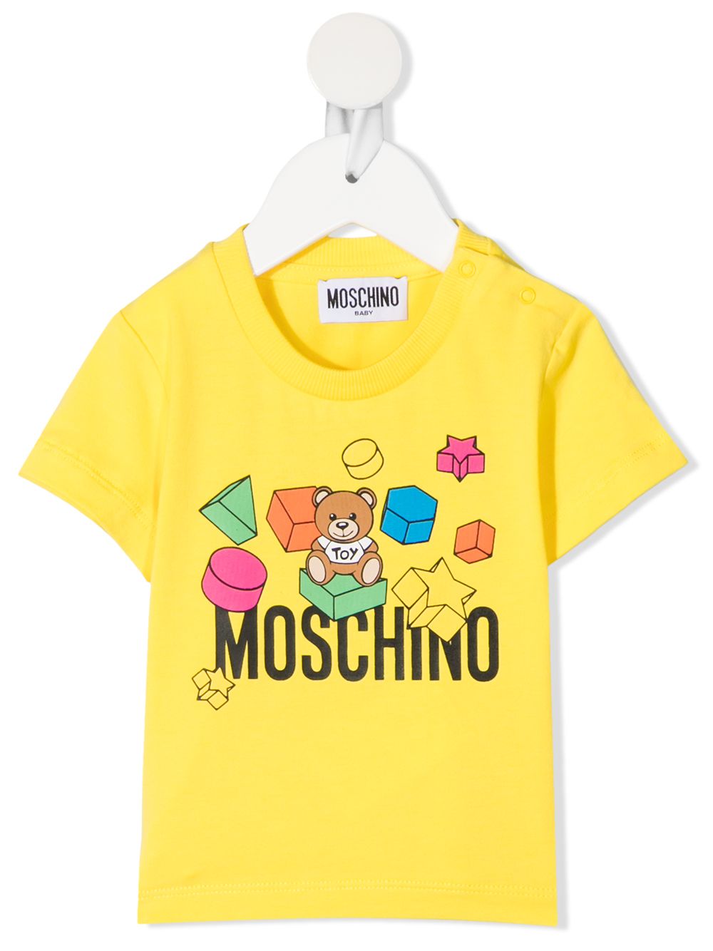 фото Moschino kids футболка с круглым вырезом и принтом teddy bear