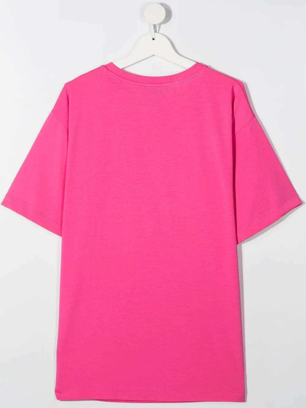 фото Moschino kids футболка с круглым вырезом и логотипом со стразами