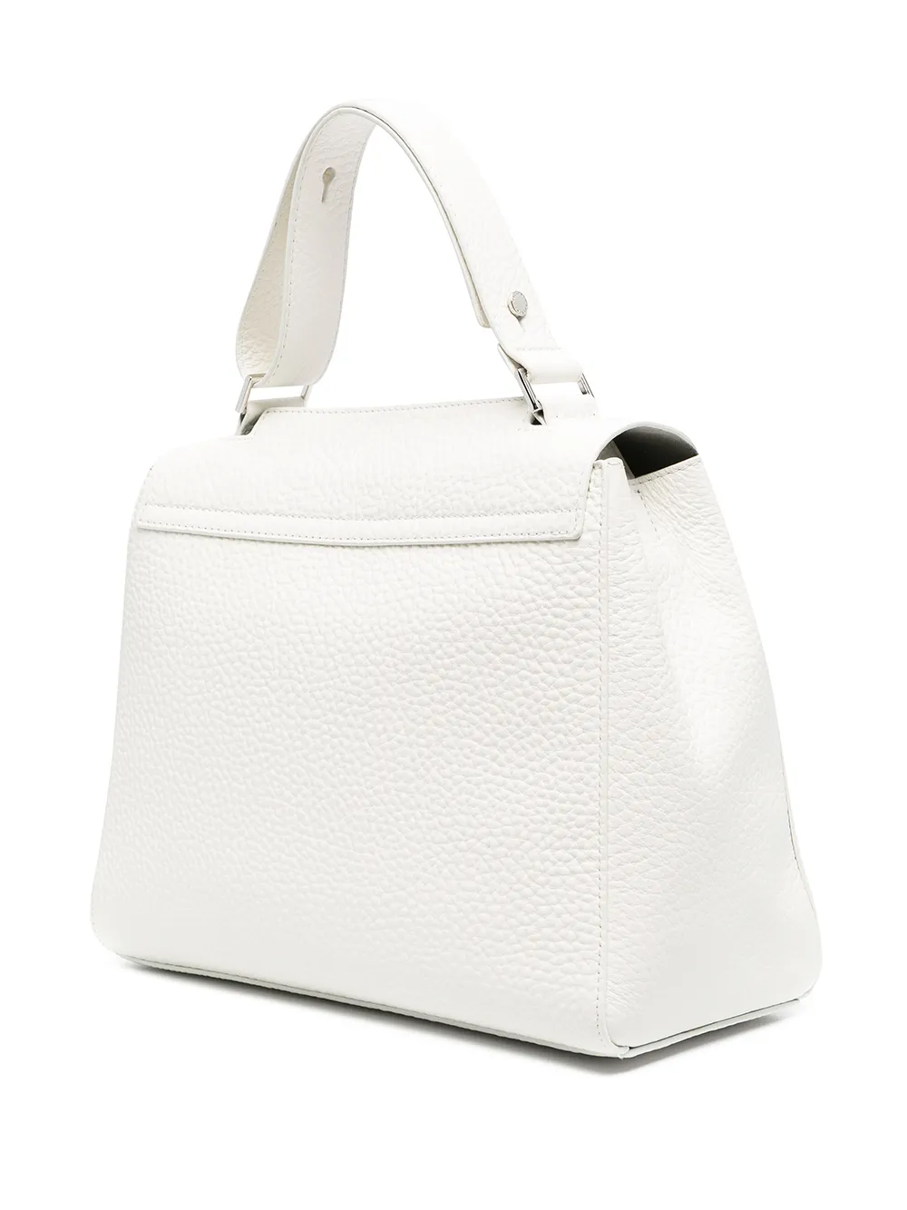 Orciani Medium Sveva Soft Leather Shoulder Bag - White 