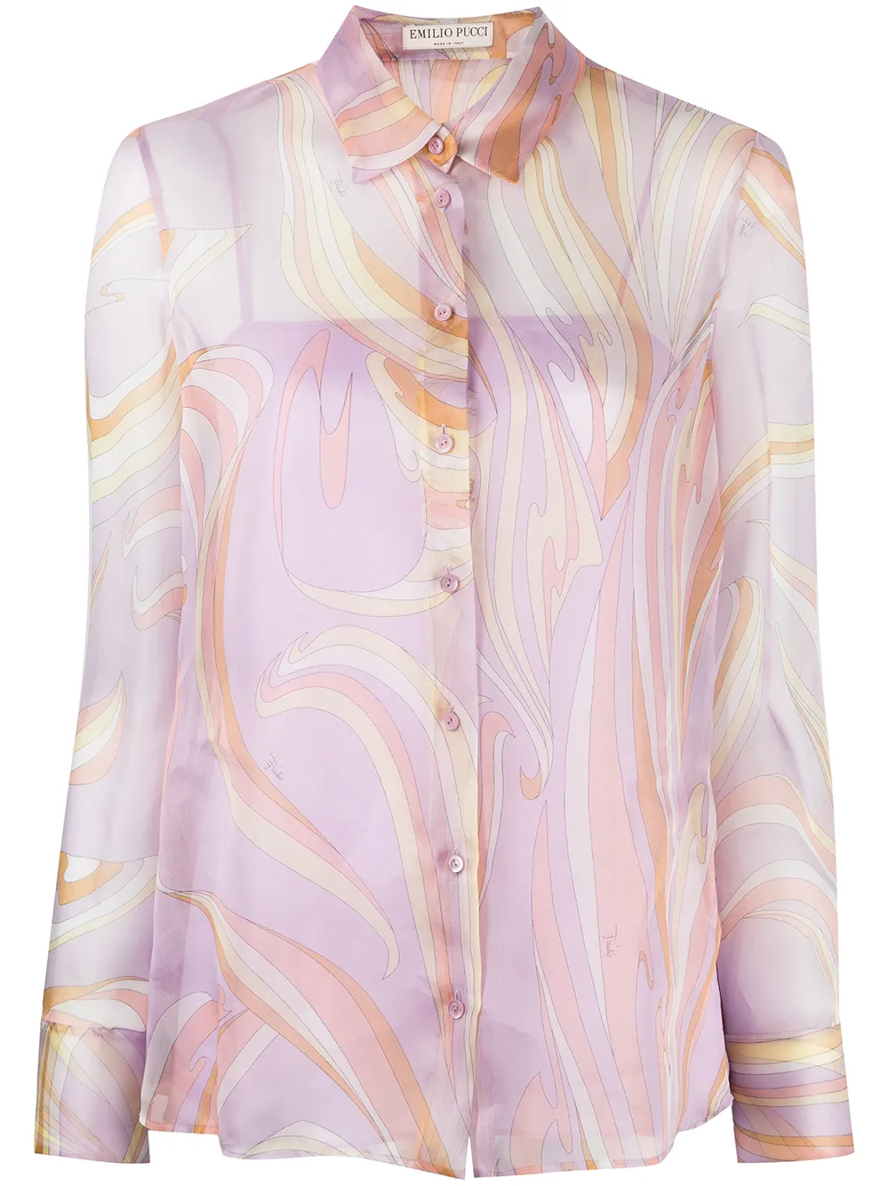 

PUCCI Vortici pattern blouse - Purple