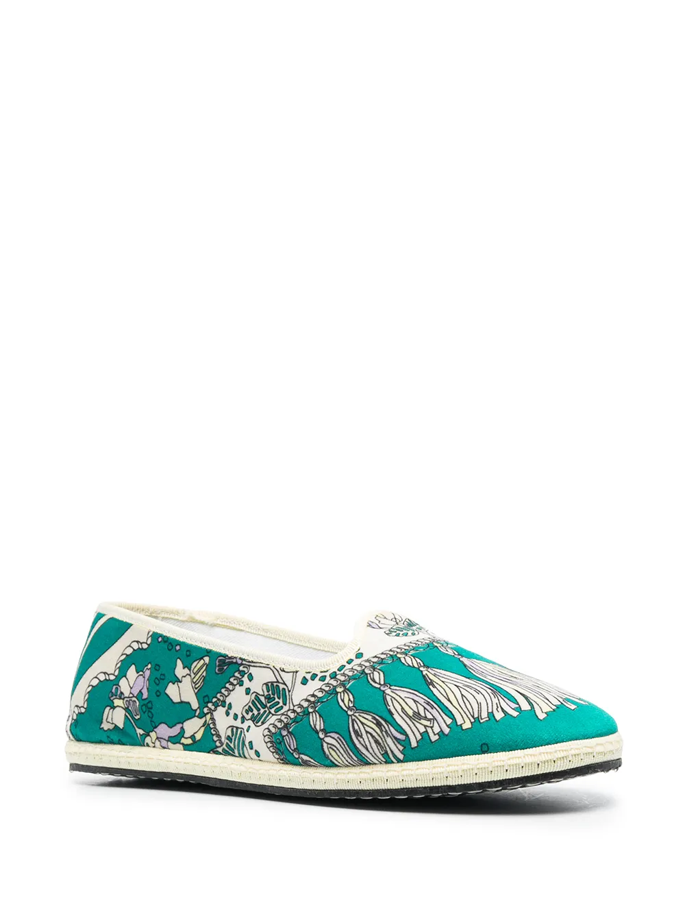 PUCCI Friulana Rugiada slippers met print - Groen