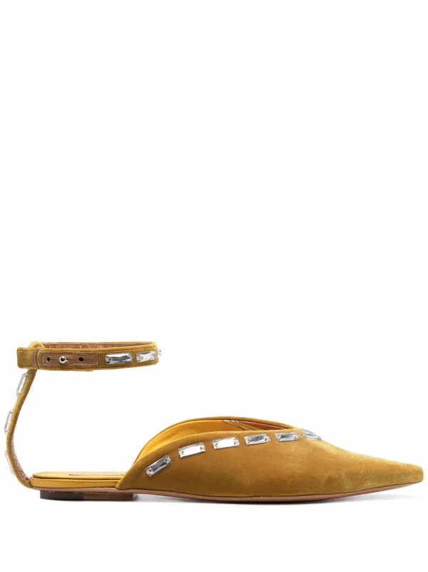 PUCCI rhinestone-embellished Flat Mules - Farfetch
