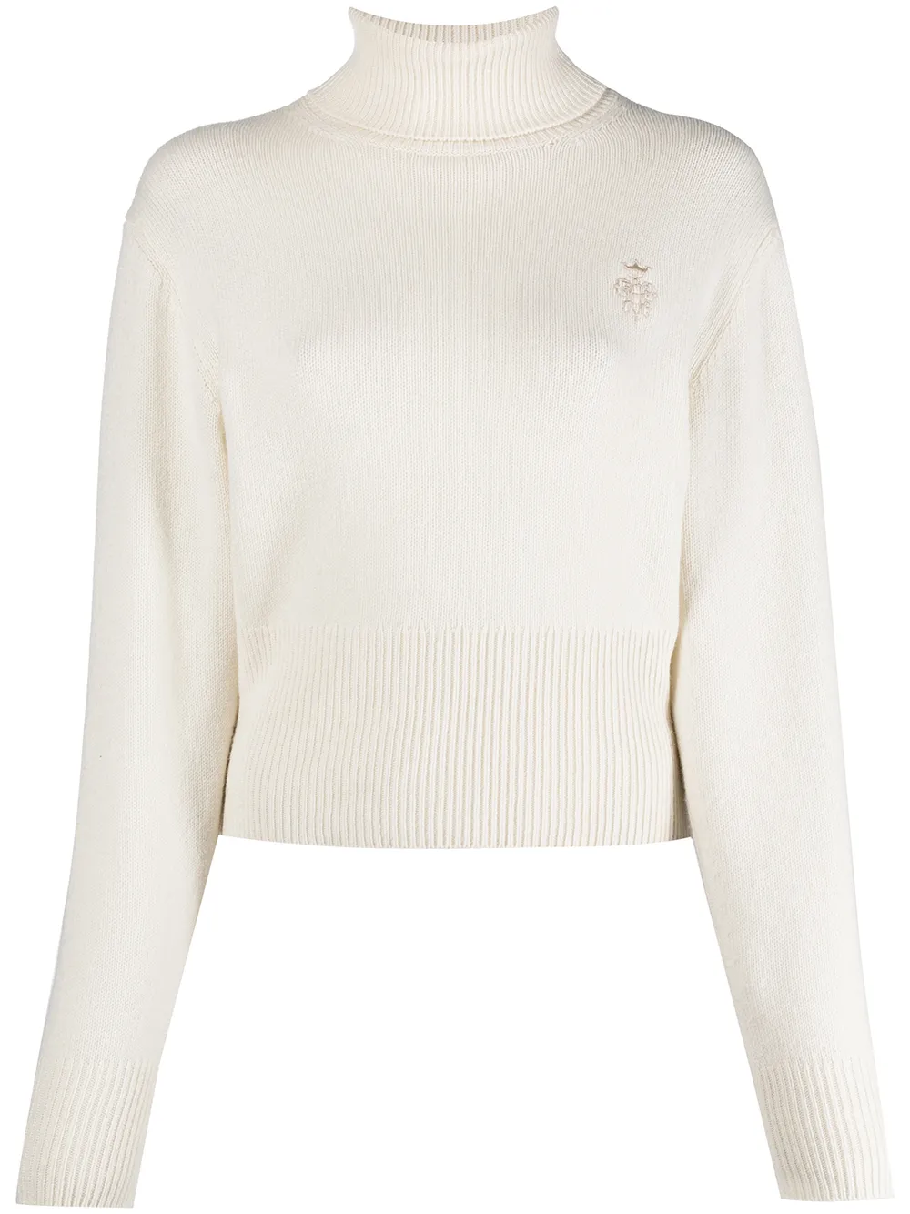 

PUCCI roll-neck cashmere jumper - White