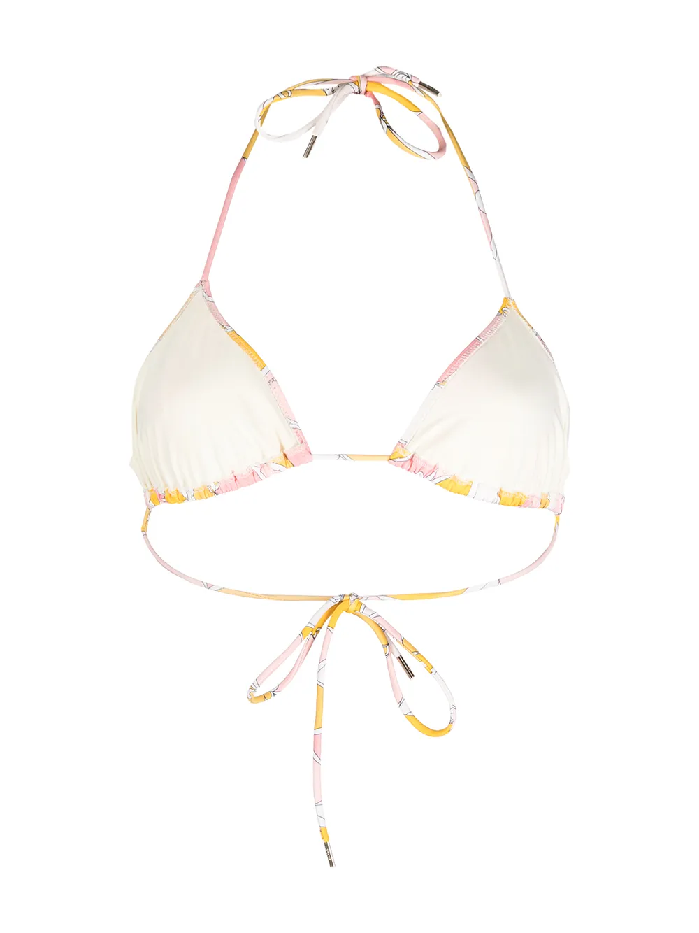 PUCCI Losanghe-print Triangle Bikini Top - Farfetch