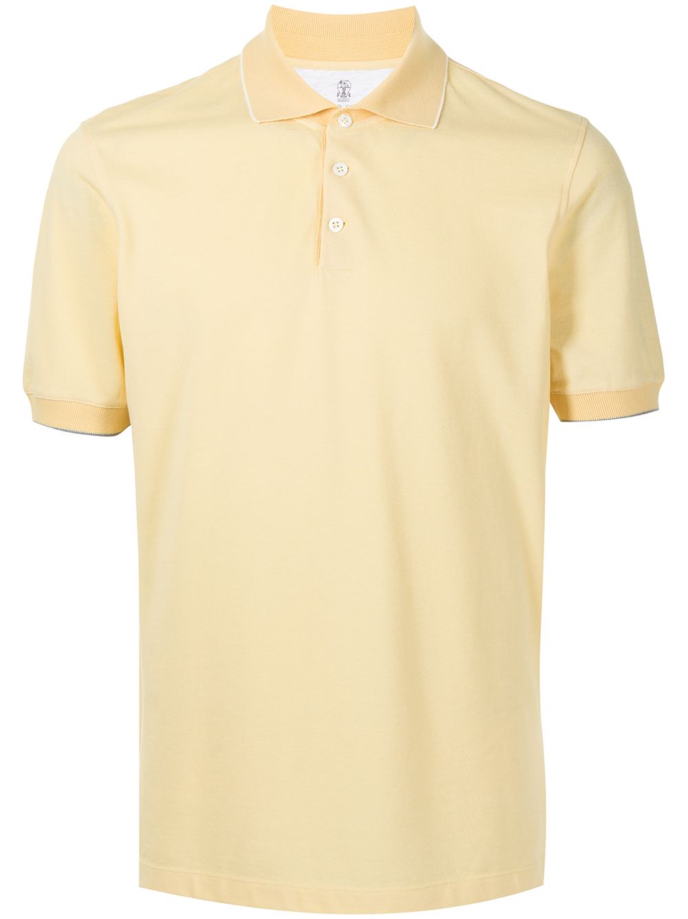 Brunello Cucinelli Short-sleeve Polo Shirt In Yellow