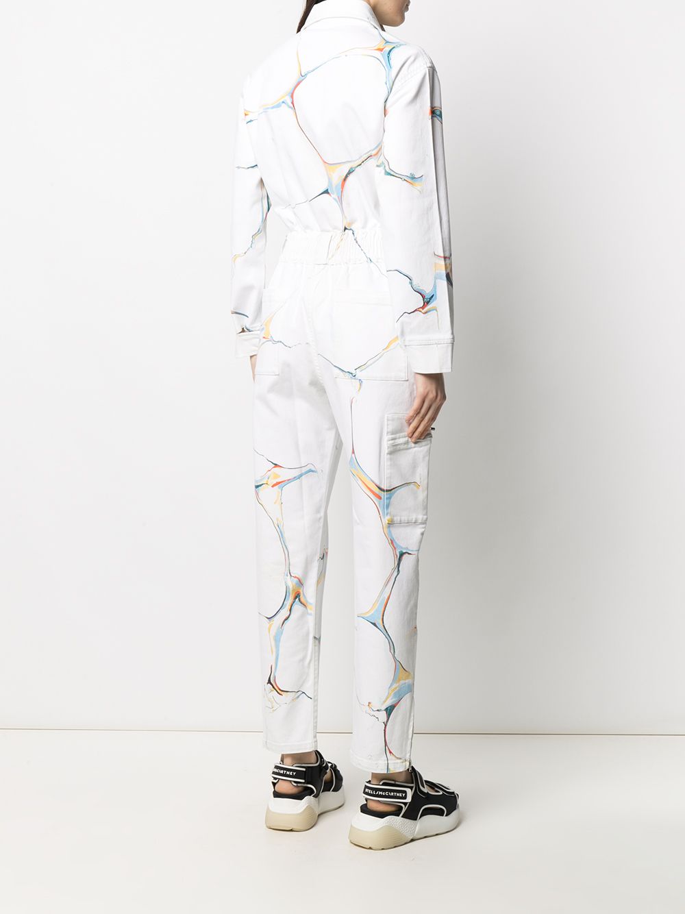 YMC Garland floral-jacquard Denim Jumpsuit - Farfetch