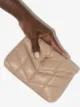 Saint Laurent Lou Puffer leather clutch bag