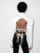 Mugler padded-shoulder shirt