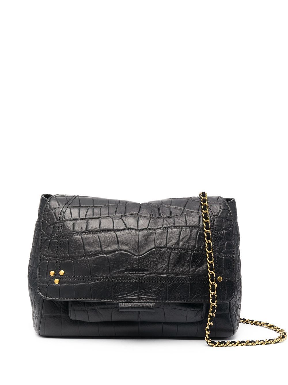 JÉRÔME DREYFUSS LULU CROCODILE-EFFECT SHOULDER BAG