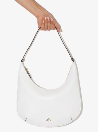 MANU HOBO CALF LEATHER BAG WHITE展示图