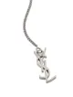 Saint Laurent chain logo earrings