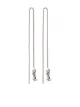 Image 1 of Saint Laurent chain logo earrings