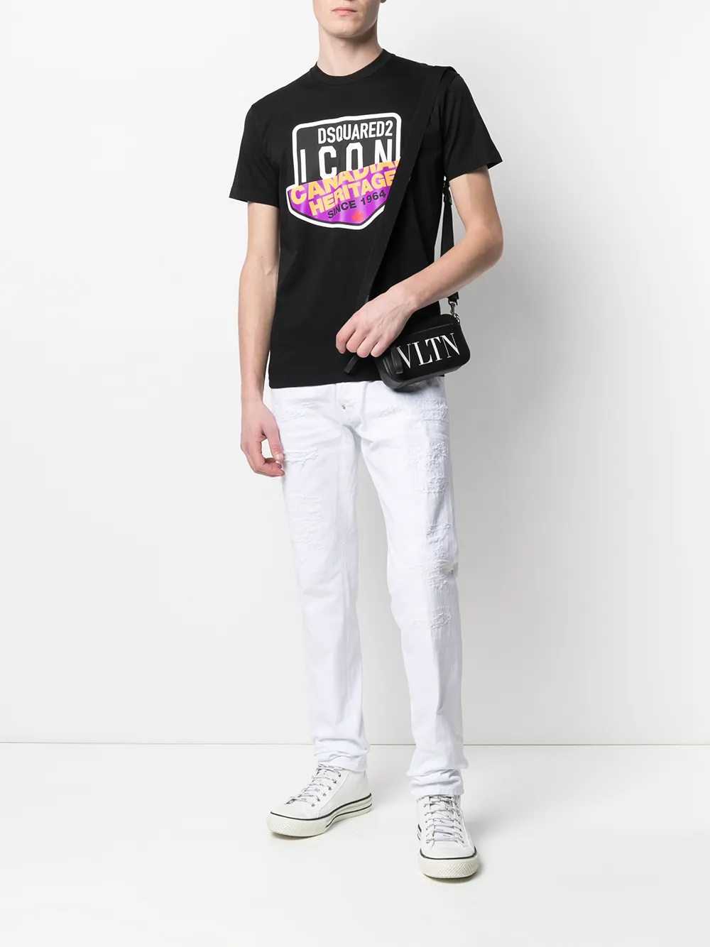 Dsquared2 half-logo Cotton T-shirt - Farfetch