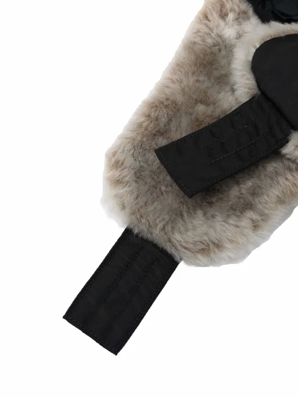 fur lined hat with flaps