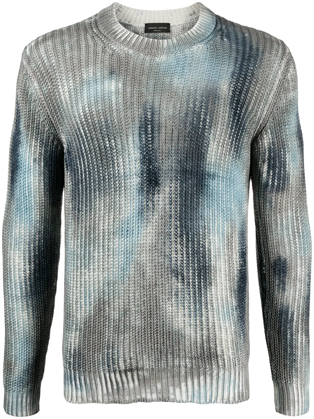 

Roberto Collina painted ribbed knit jumper - Blue