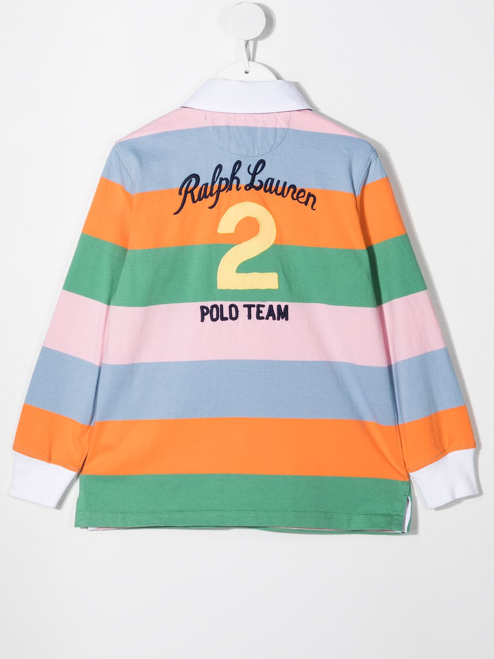 фото Ralph lauren kids рубашка поло polo pony в стиле колор-блок