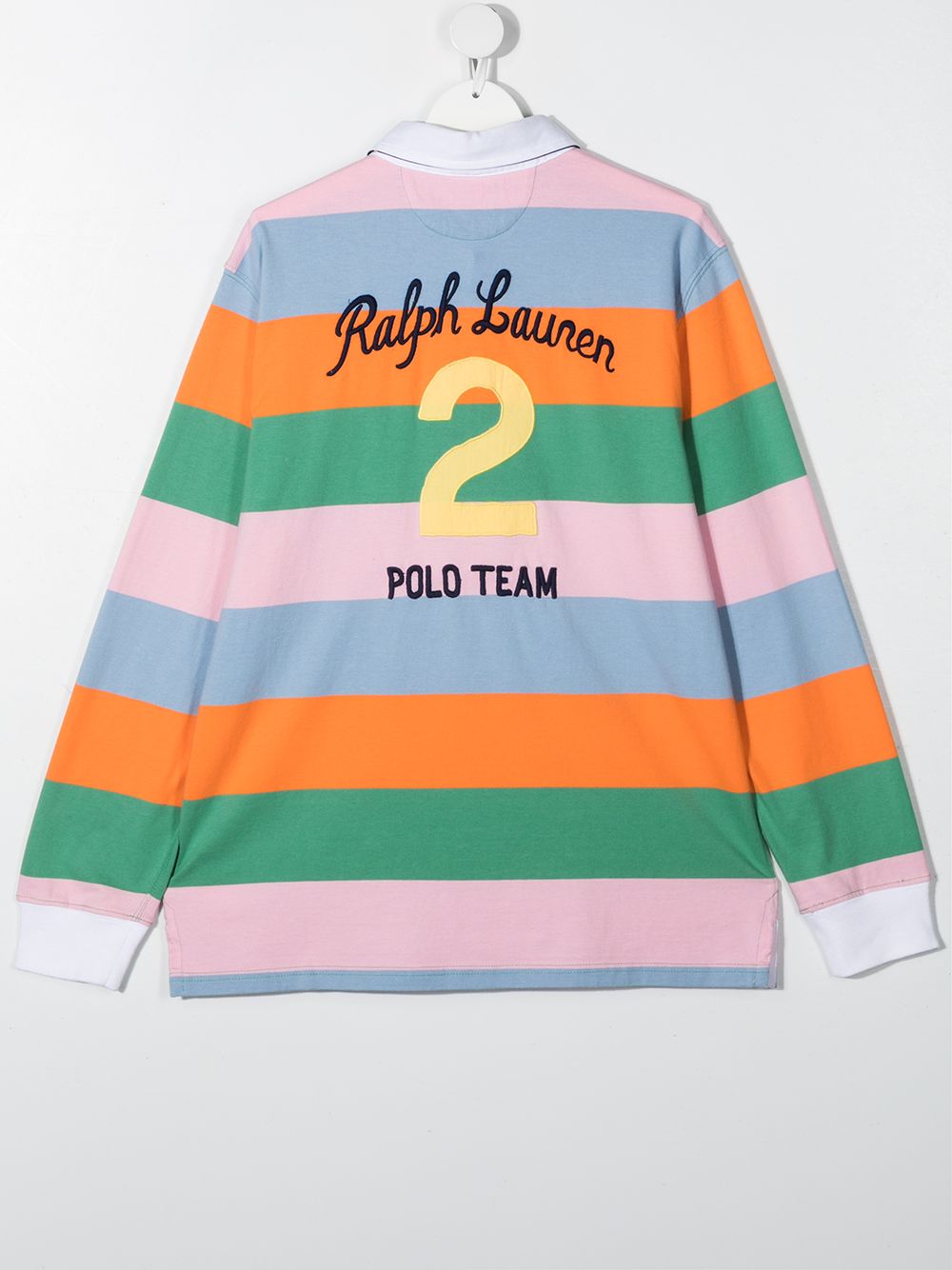 фото Ralph lauren kids рубашка поло polo pony в стиле колор-блок