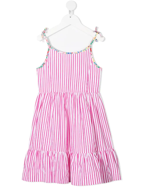 Ralph lauren pink and white hot sale striped dress