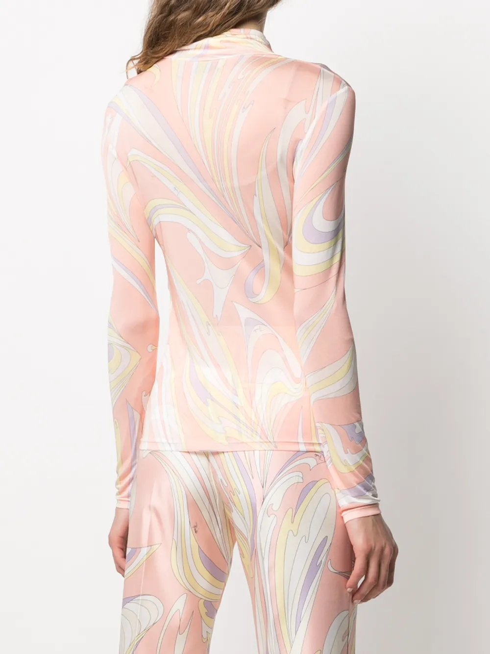 фото Emilio pucci топ с длинными рукавами и принтом vortici