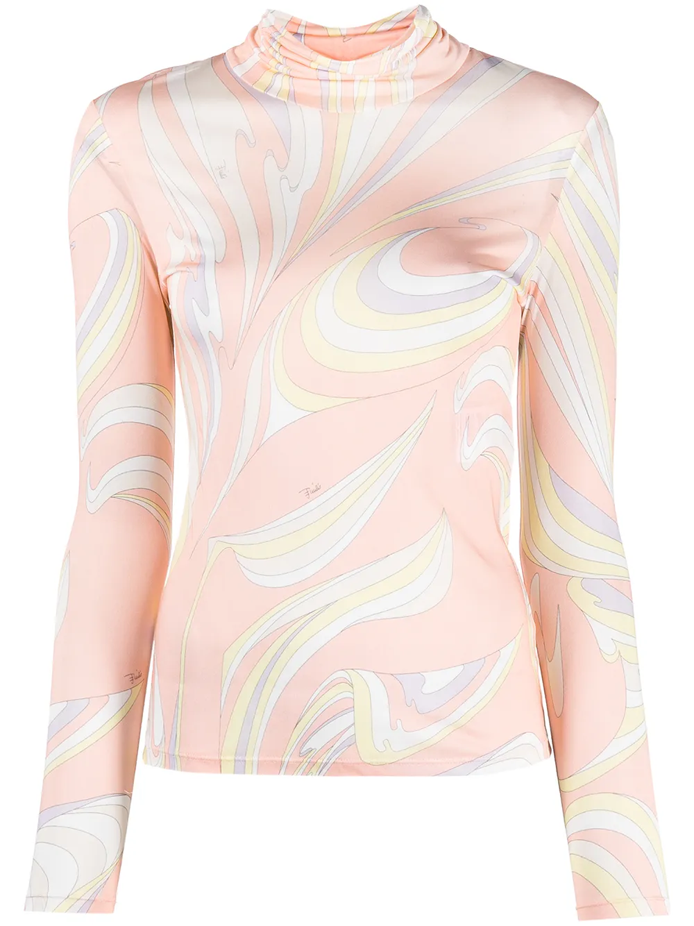 фото Emilio pucci топ с длинными рукавами и принтом vortici