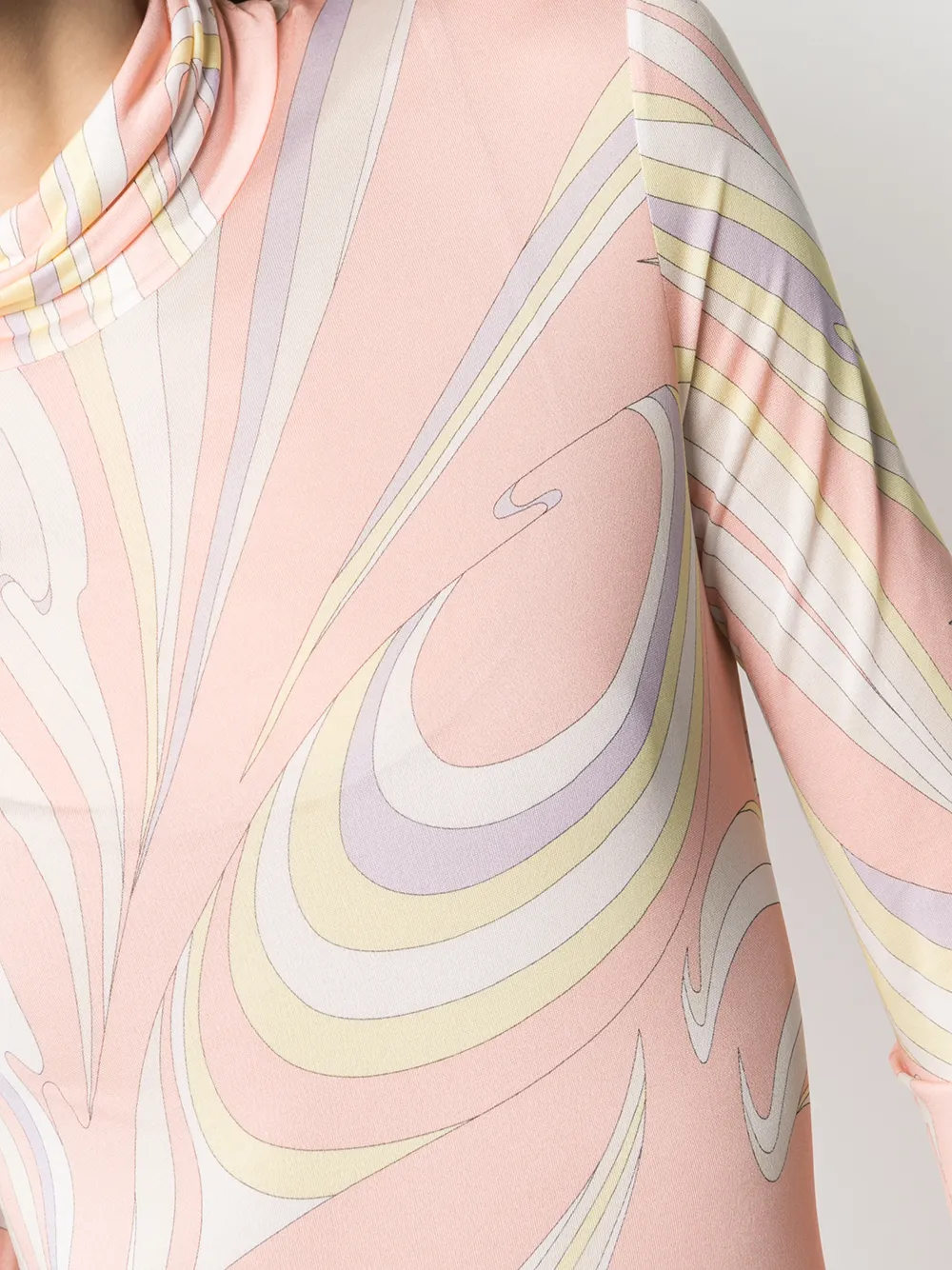 фото Emilio pucci топ с длинными рукавами и принтом vortici