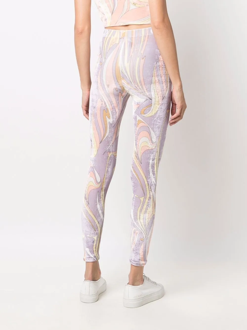 Emilio Pucci Vortici-print Leggings 