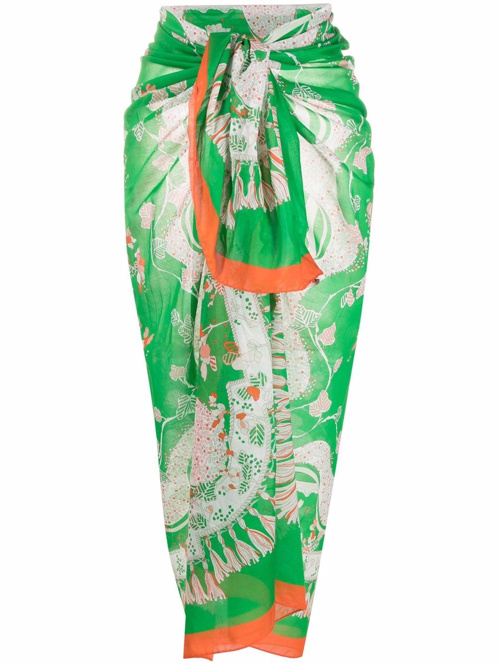 

PUCCI Rugiada-print pareo - Green