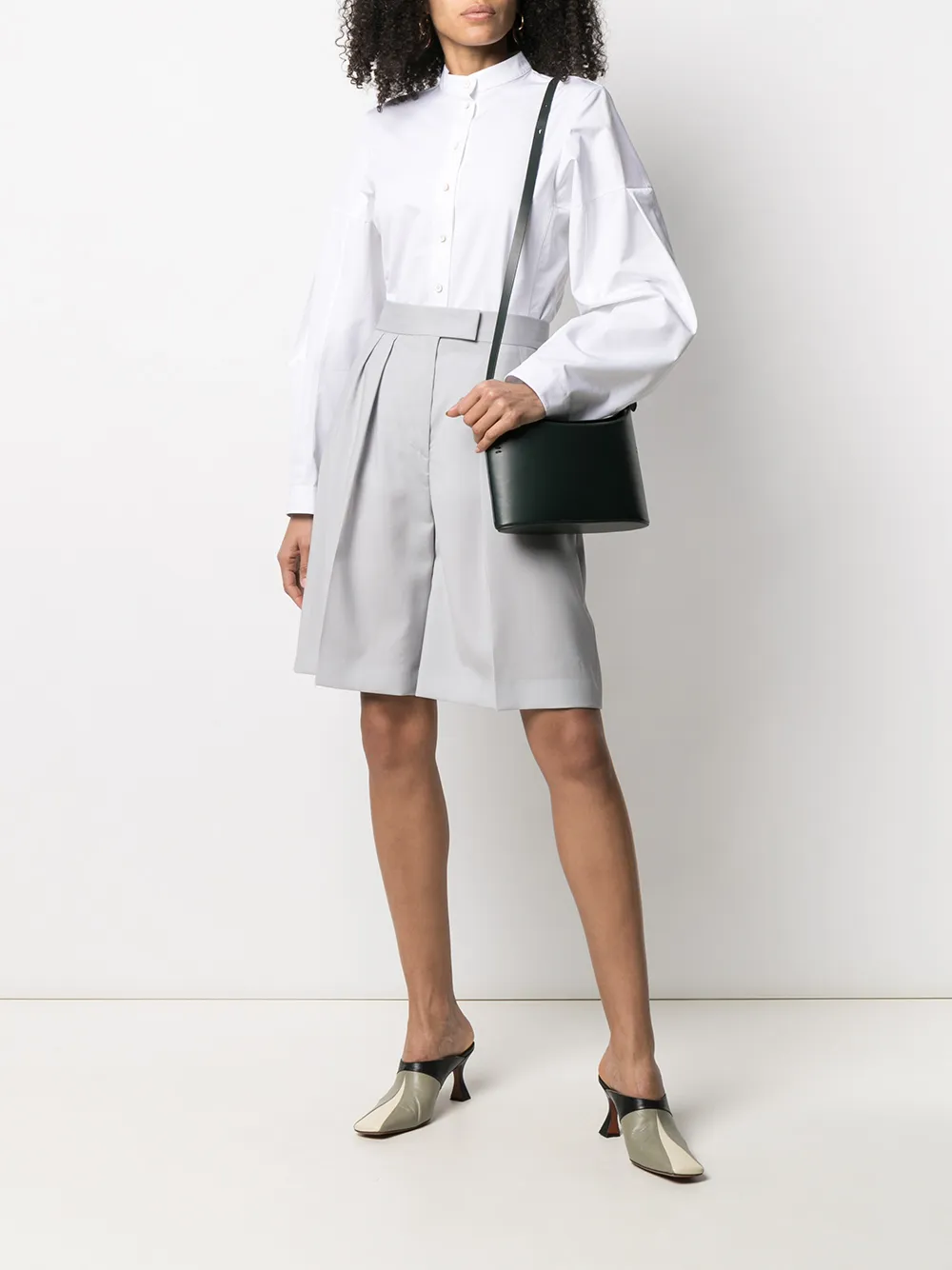 фото Jil sander рубашка с воротником-стойкой