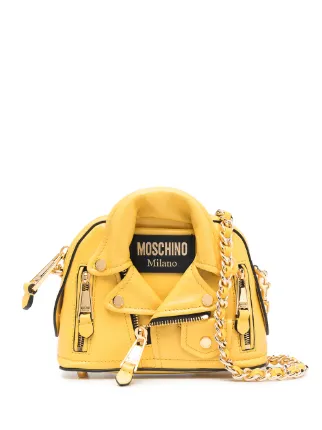 moschino mini biker bag